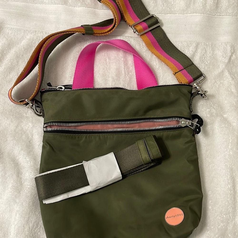 Shorty Love Amuse Medium Crossbody with Extra Boardwalk Coordinating Strap!